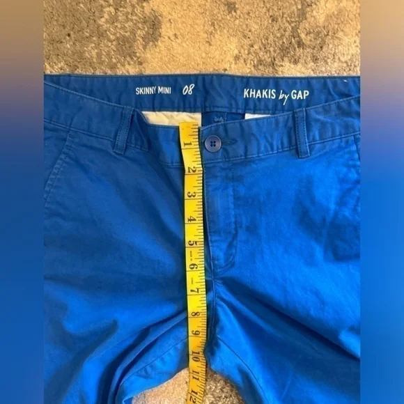GAP Vivid Blue Cotton Khakis - Picture 3 of 6
